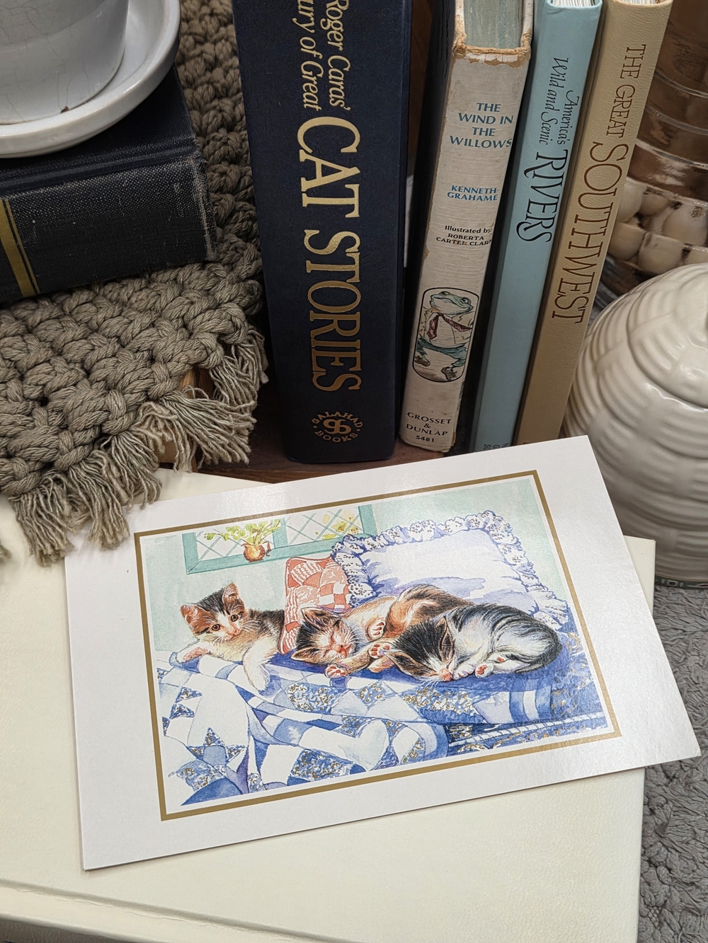 Vintage Greeting Cards 5 Set Blank And Birthday 90s Cottagecore Art Prints USA